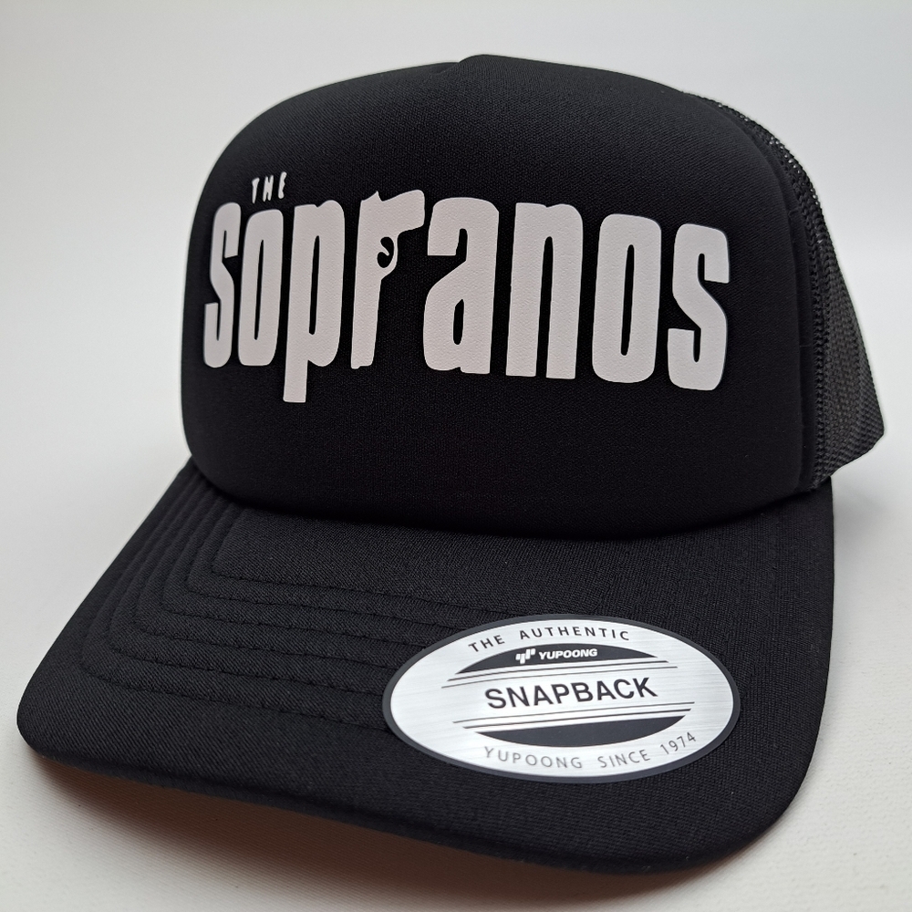The Sopranos Foam Trucker Mesh Snapback Cap Hat Black
